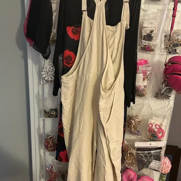 AERIE Stylish Cream Jumpsuit - Picture 3 of 4